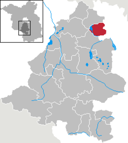 Poziția Rangsdorf pe harta districtului Teltow-Fläming