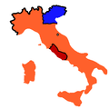 1861:   Кралство Сардинија   Кралство Ломбардија-Венеција   Папска Држава