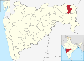 Kart over Bhandara