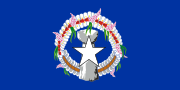 Flag of the Northern Mariana Islands (unincorporated organized territory with Commonwealth status)