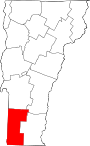 Bennington County map
