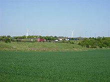 A19 - A1231 interchange with wind turbines in the background - geograph.org.uk - 167271.jpg