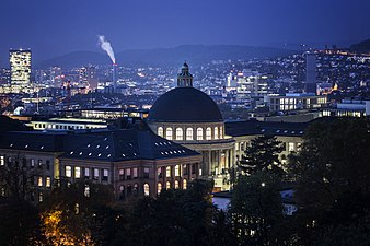 ETH Zurich at twilight