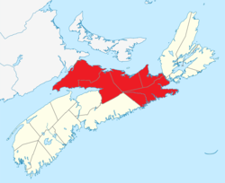 The North Shore region as defined by Statistics Canada