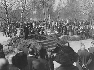 August Strindbergs begravning 1912.