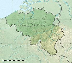 西部戦線 (第一次世界大戦)の位置（ベルギー内）