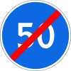 4.8 End of the minimum speed limit zone
