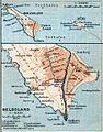 Historical map of Heligoland (1910)