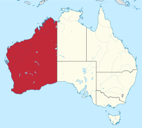 Pozicija države na karti Australije