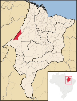 Localização de Itinga do Maranhão no Maranhão