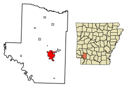 Location of Hope in Hempstead County, Arkansas