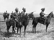 Indian cavalry on the Western Front during World War I.