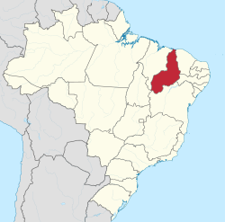 Location of State of Piauí in Brazil