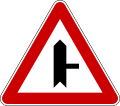 I-28.1 Intersection on a priority road with a non-priority road from right
