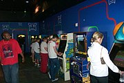 Arcade games like Pac-Man, Donkey Kong, Frogger, Defender, Galaga, Centipede, and Joust, were popular during the golden age of arcade video games.