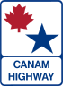 CanAm Highway marker