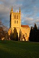 Pershore Abbey from the west.
