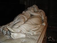 The Sleeping Children by Francis Chantrey (1817), portrays two young sisters, Ellen-Jane and Marianne, who died in tragic circumstances in 1812