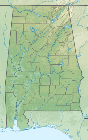 Map showing the location of Chattahoochee State Park