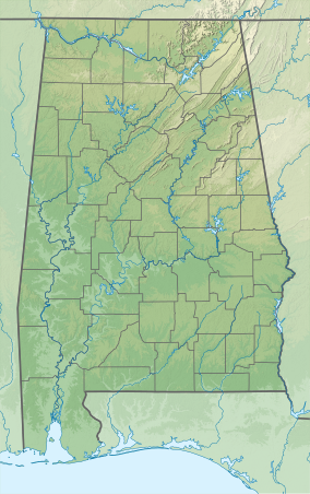 Map showing the location of Blue Springs State Park