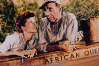 Humphrey Bogart and Katharine Hepburn in The African Queen 1951
