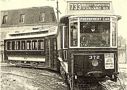 Boston Elevated Railway articulated tram, 1913