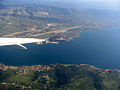 Aéroport de Split et l'ile de Ciovo au premier plan