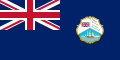 Drapèu coloniau britanic de Belize.