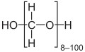Paraformaldehyde is a common form of formaldehyde for industrial applications.