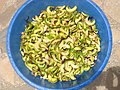 Cashew sprouts are eaten raw or cooked