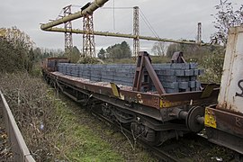 Billets on rail wagon