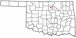 Location of Red Rock, Oklahoma
