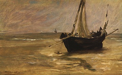 Bateau de pêche, 1873 Édouard Manet.