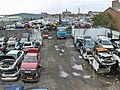 A car dismantling yard in Grimsby, England