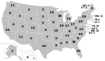 Electoral map, 2024 election