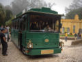 Tourism bus to the hilltop