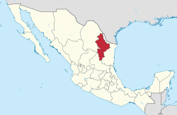新利昂州在墨西哥的位置