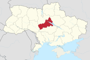 Черкасская область на карте