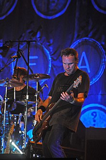 Ament performing with Pearl Jam in 2009