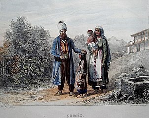 Crimean Tatar family, 1840