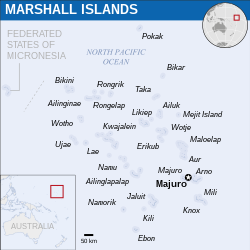 Lokasi Kepulauan Marshall