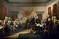 "Declaration of Independence" by Trumbull