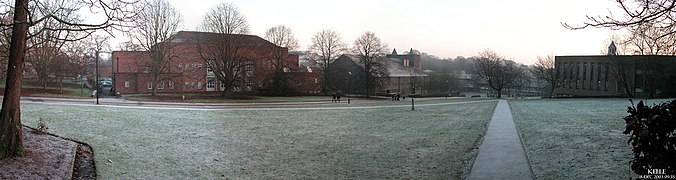 Keele University Concourse on a winter morning