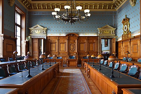 Courtroom in the Cour de Cassation