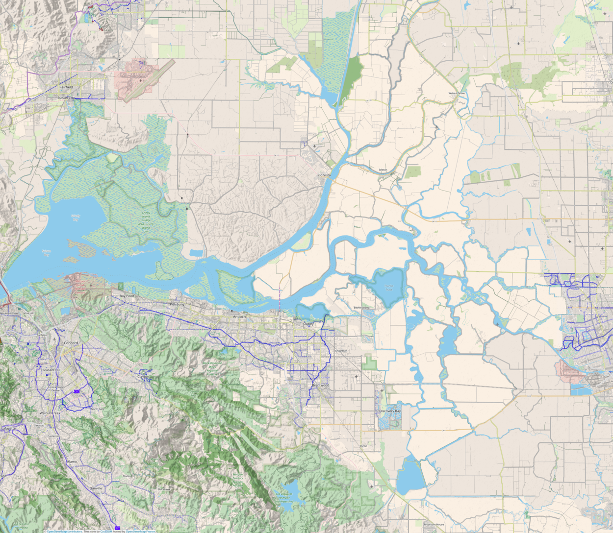 Empire Tract is located in Sacramento-San Joaquin River Delta