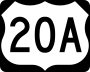U.S. Route 20A marker