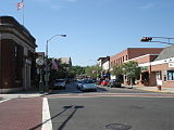 Business district in Upper Montclair, which is around the intersection of Valley Road and Bellevue Avenue