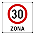 III-80 Speed limit zone