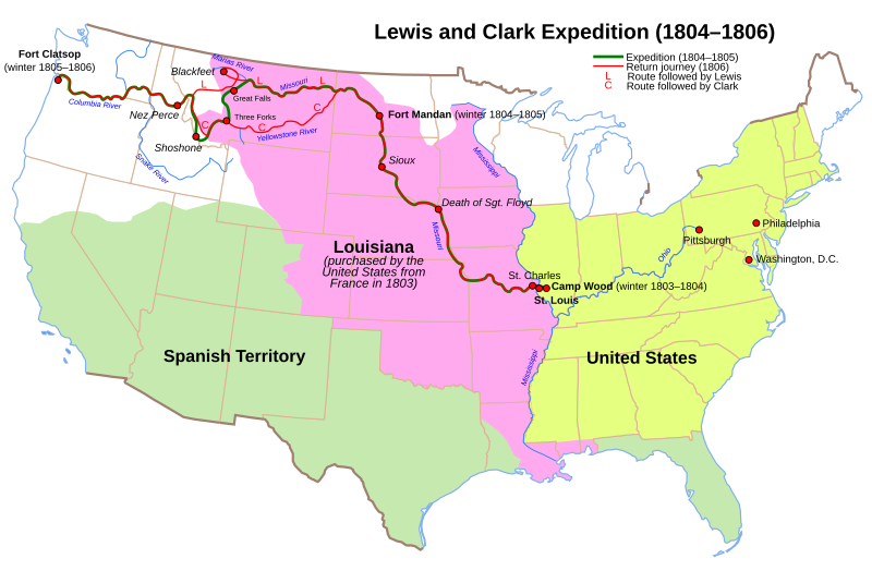 File:Lewis and Clark Expedition map.svg