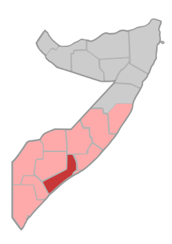 Location in Somalia